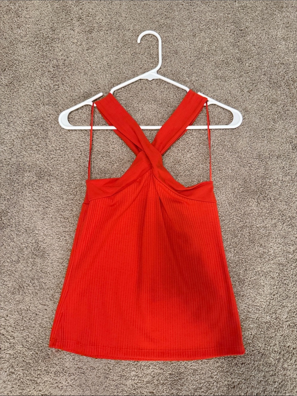 Evereve Red Twist-Back Dress